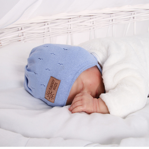 Fiú őszi/tavaszi sapka világoskék Bobi