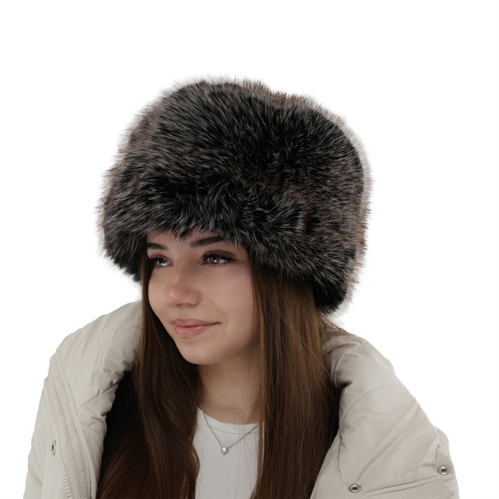 Női téli sapka gyapjú fleece béléssel barna Holly